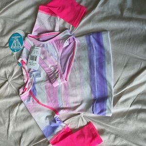 Kids WET Minny Swim Set - Pink and Purple WATERCOLORS - 1T